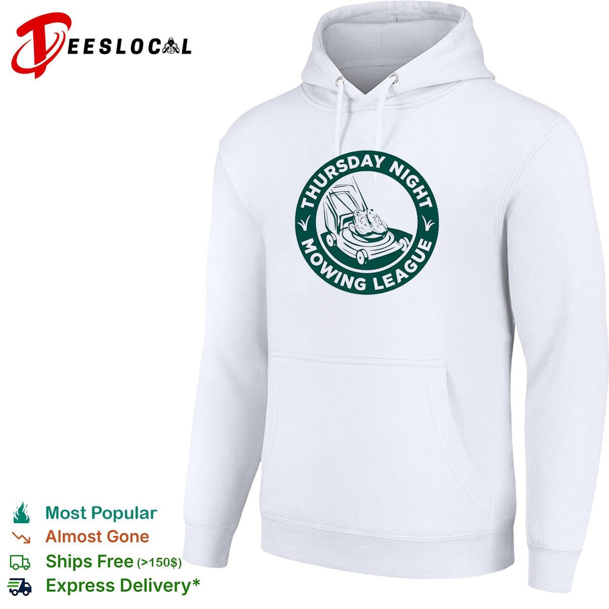 Thursday night mowing league lawnmower badge shirt
