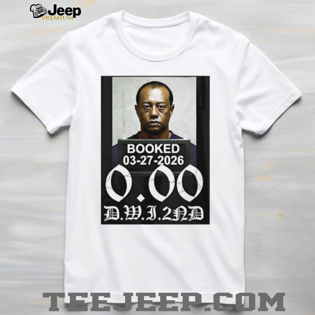 Tiger Woods Booked 03 27 2026 DWI 2nd Mugshot Graphic T Shirt