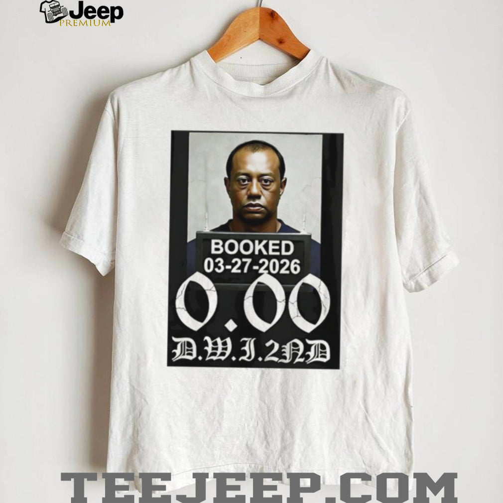 Tiger Woods Booked 03 27 2026 DWI 2nd Mugshot Graphic T Shirt