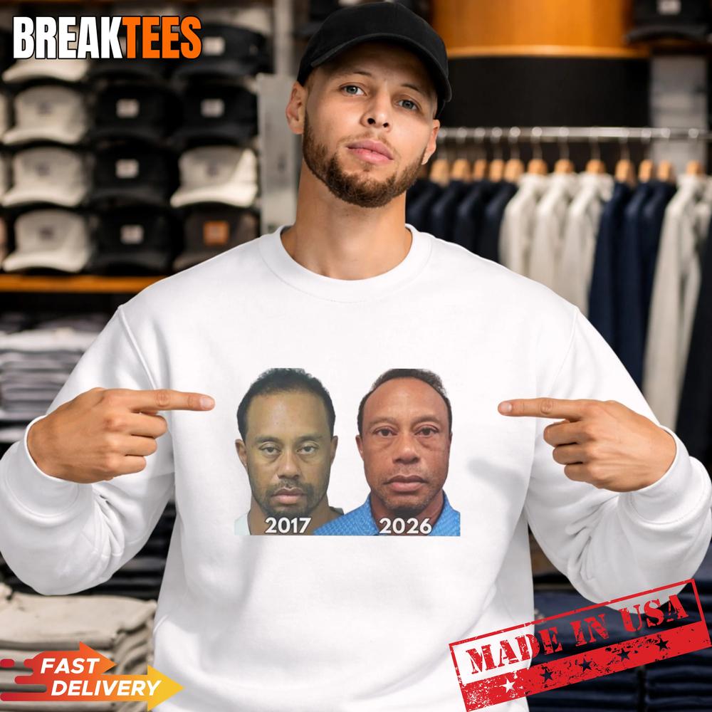 Tiger Woods Mugshot 2017 2026 T-Shirt