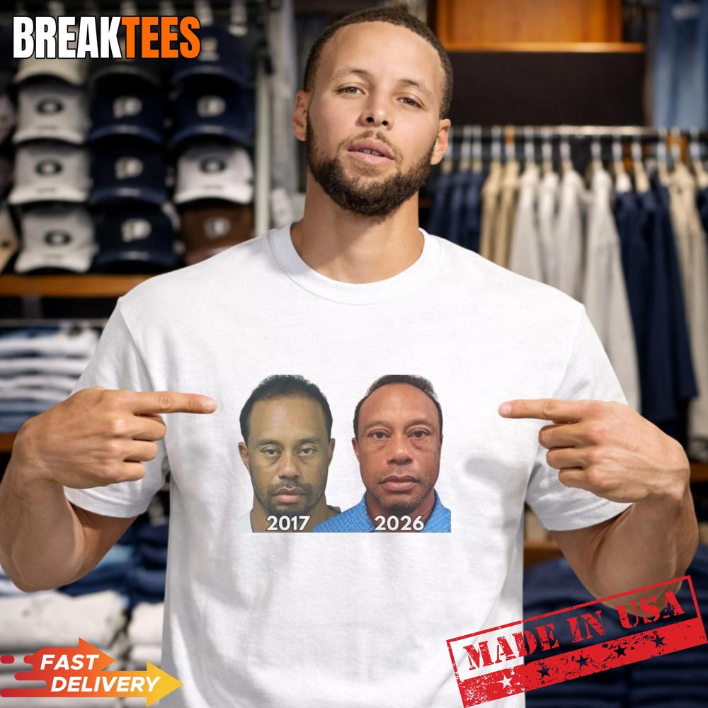 Tiger Woods Mugshot 2017 2026 T-Shirt