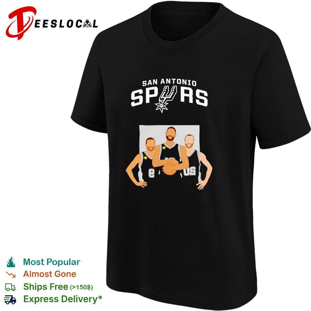 Tim Duncan Tony Parker Manu Ginobili San Antonio Spurs NBA San Antonio Spurs shirt