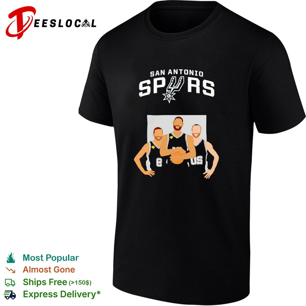 Tim Duncan Tony Parker Manu Ginobili San Antonio Spurs NBA San Antonio Spurs shirt