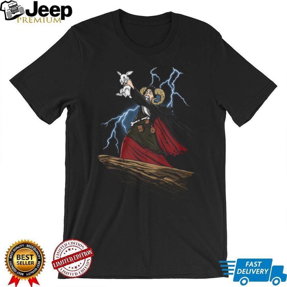 Tim the Enchanter Monty Python and the Holy Grail Rabbit Lightning T Shirt