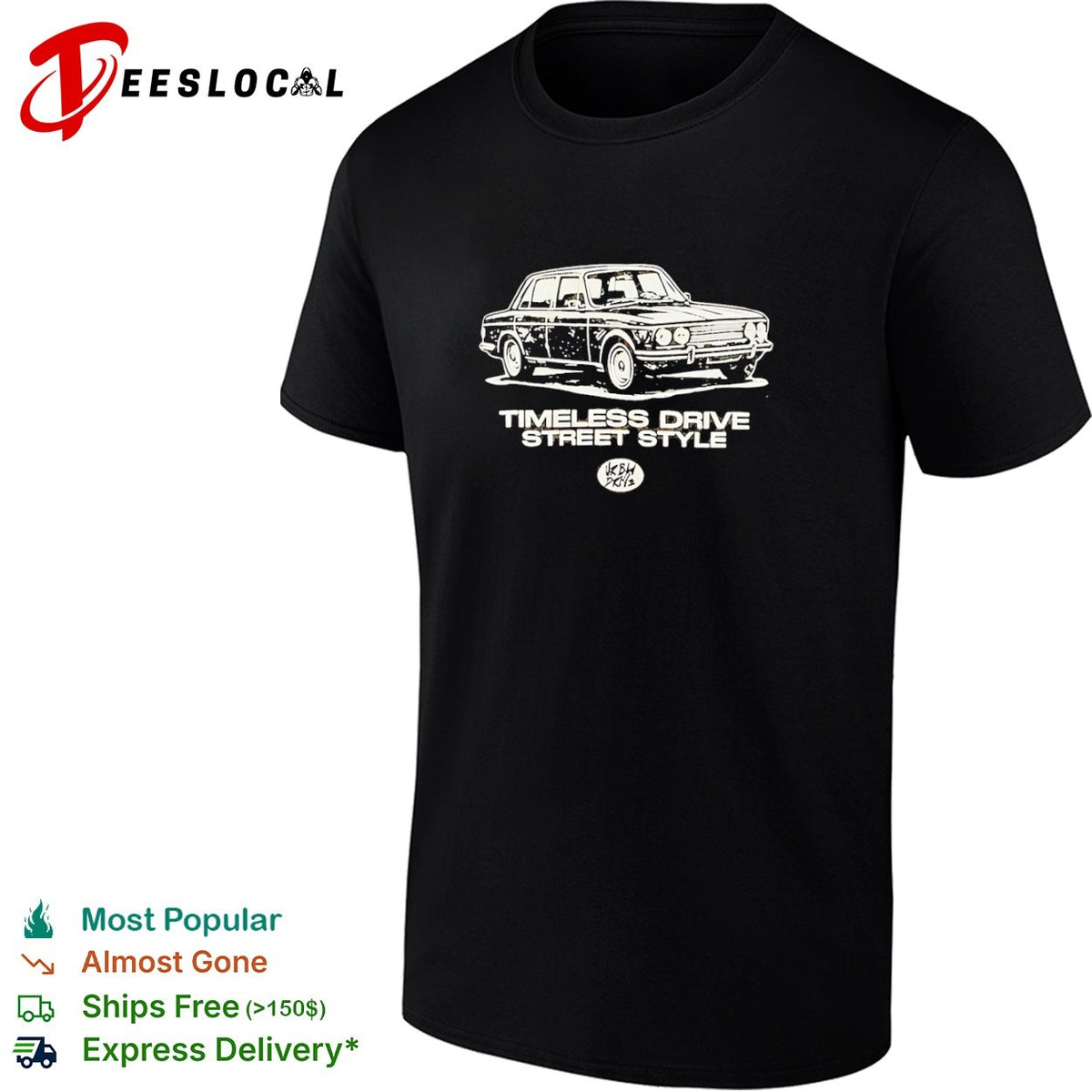 Timeless Drive Street Style Classic Sedan Car shirt