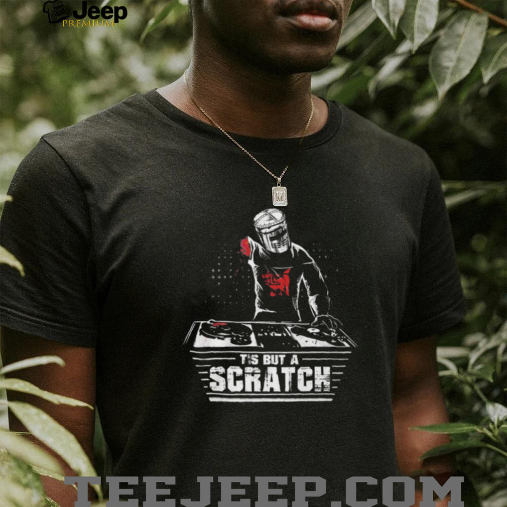 Tis But A Scratch Black Knight DJ T Shirt Monty Python Vinyl Mashup