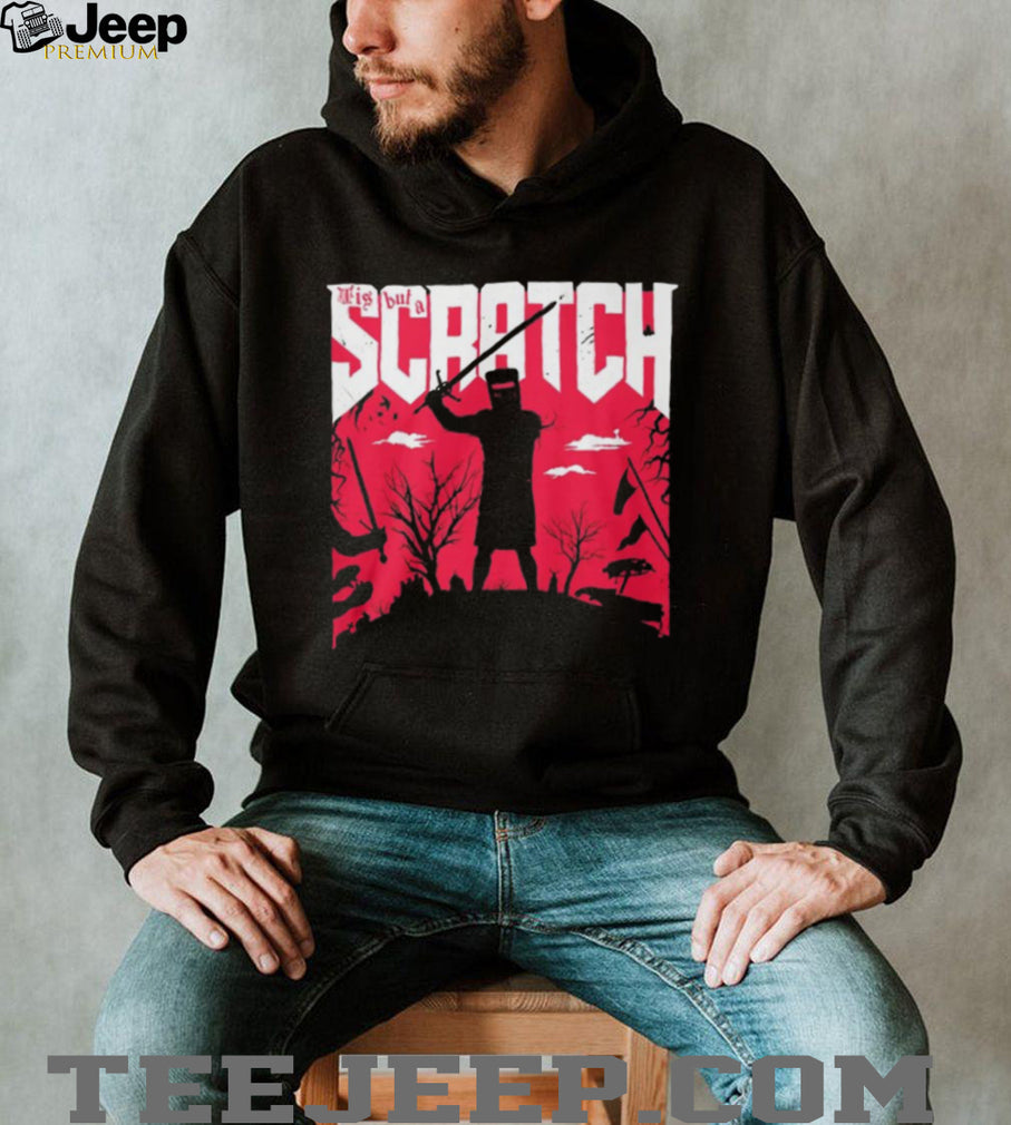 Tis But A Scratch Doom Style Black Knight Combat T Shirt