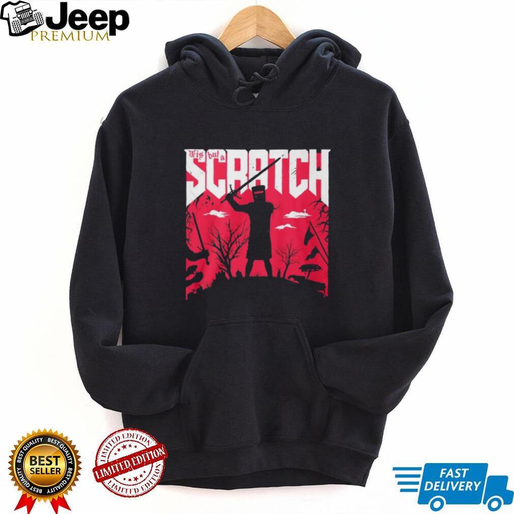 Tis But A Scratch Doom Style Black Knight Combat T Shirt