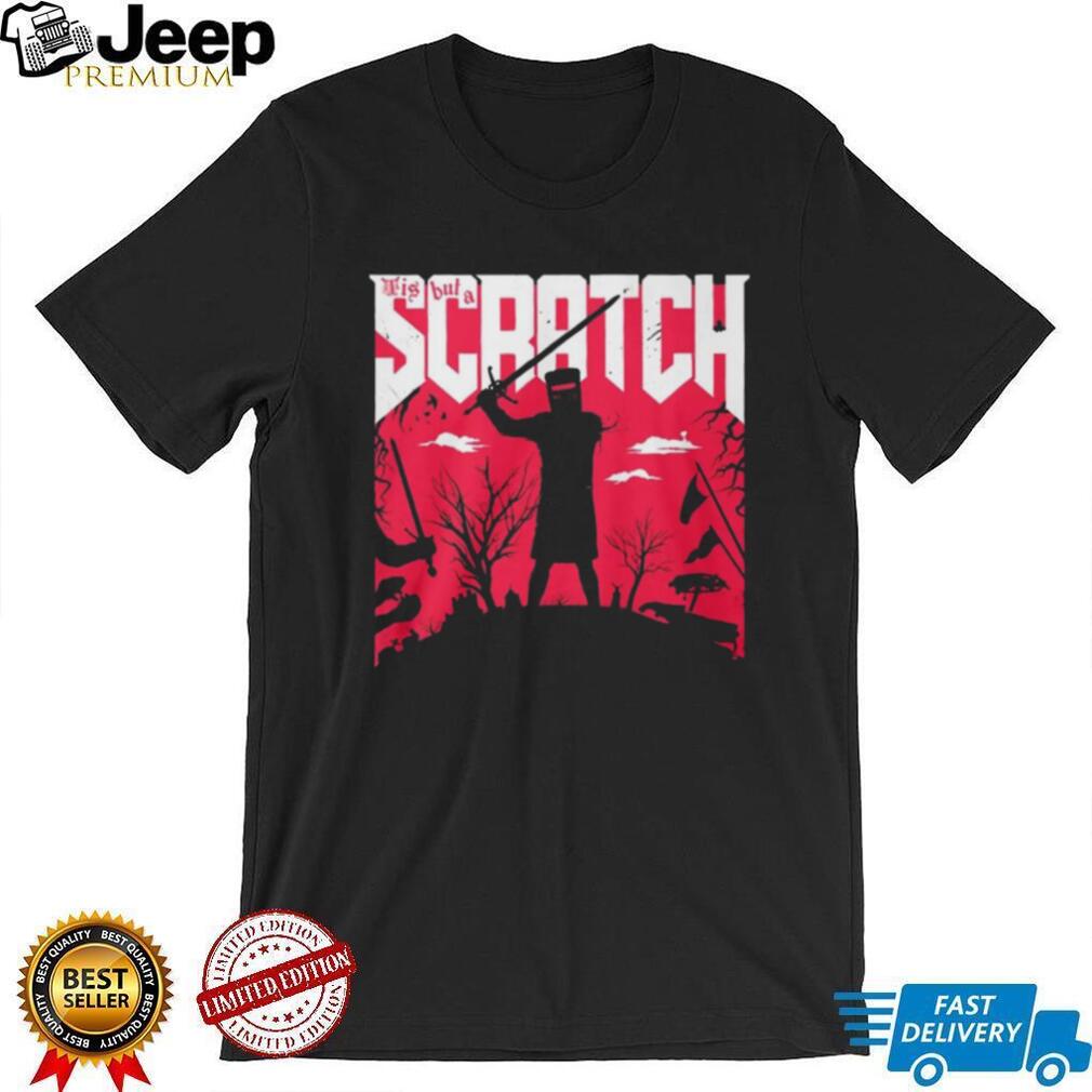 Tis But A Scratch Doom Style Black Knight Combat T Shirt
