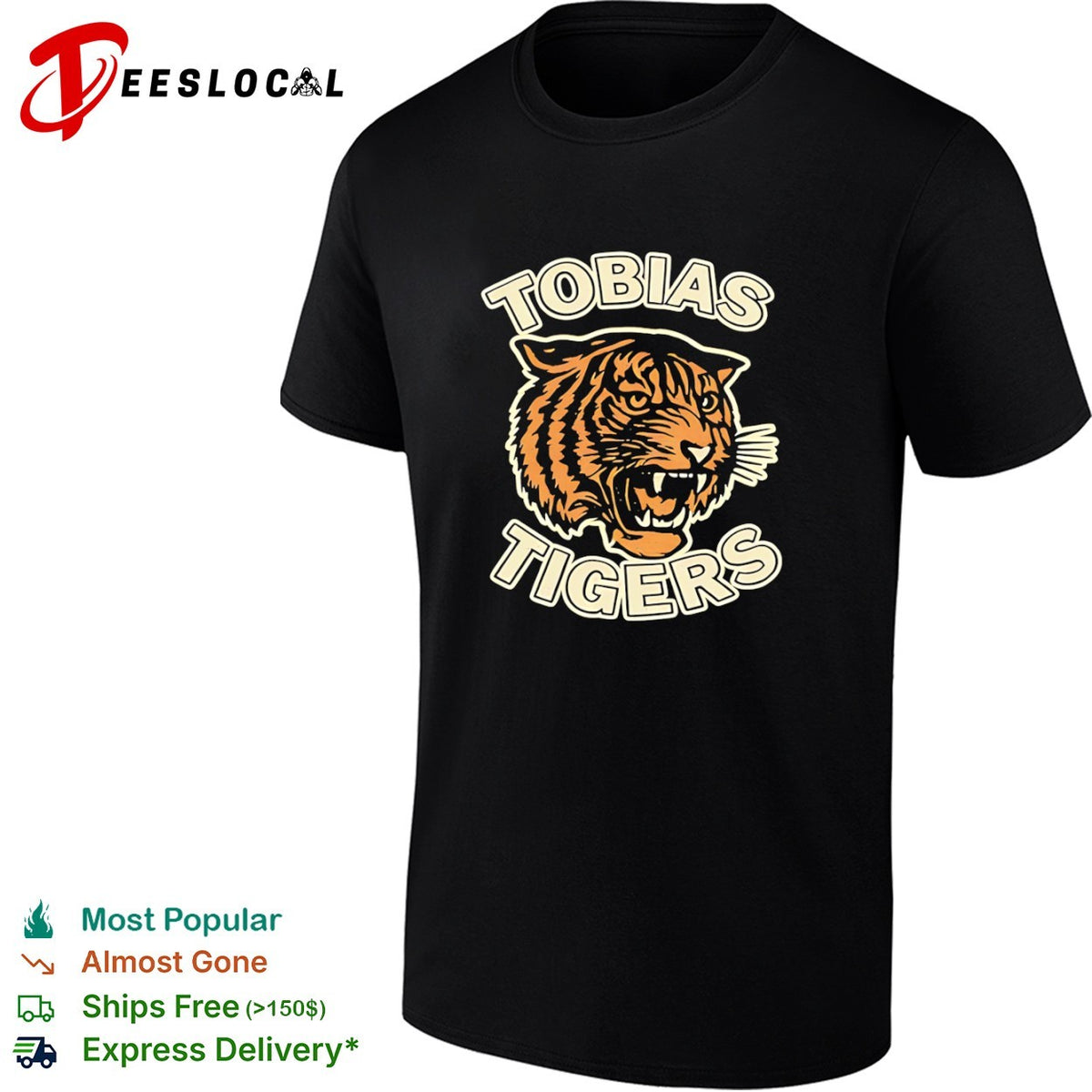 Tobias Tigers Mascot Logo Apparel Tobias Tigers shirt