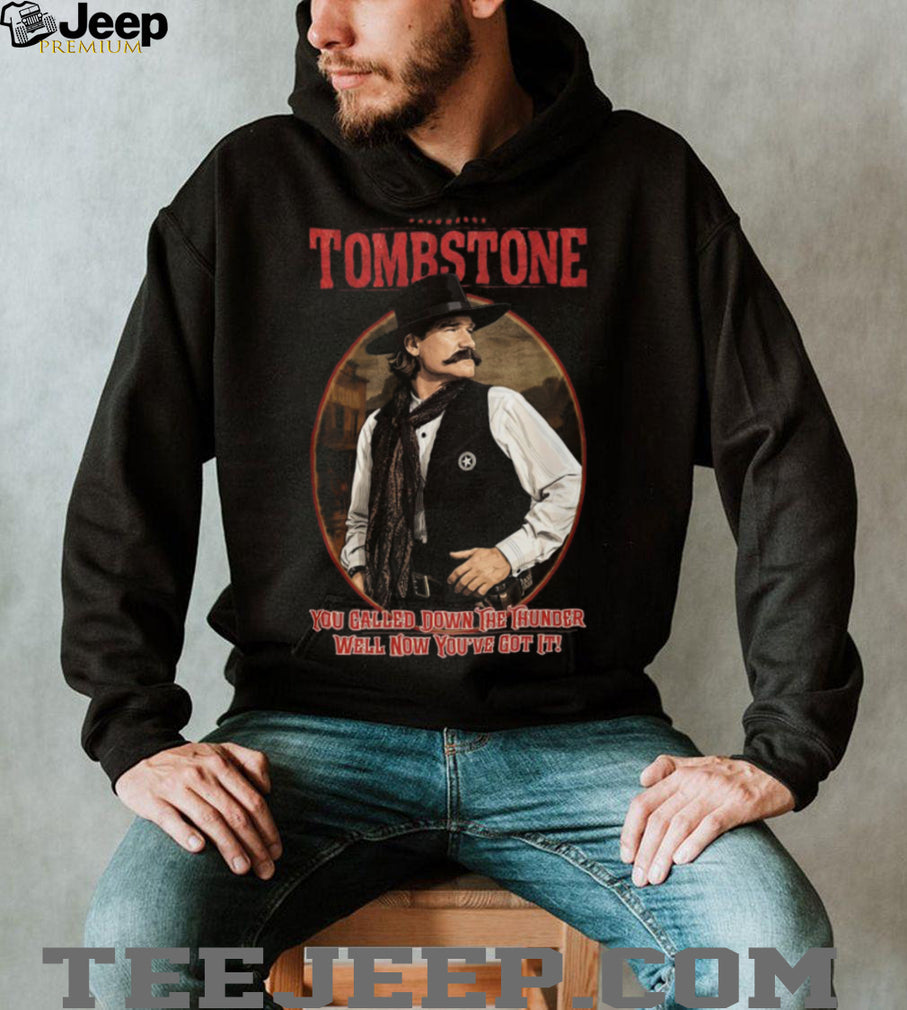 Tombstone Movie Wyatt Earp You Called Down The Thunder Vintage Graphic T Shirt