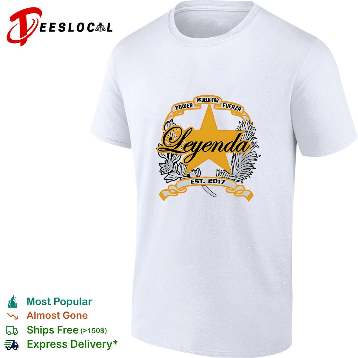 Tony Leyenda Tony Leyenda Shield-Escudo est 2017 shirt