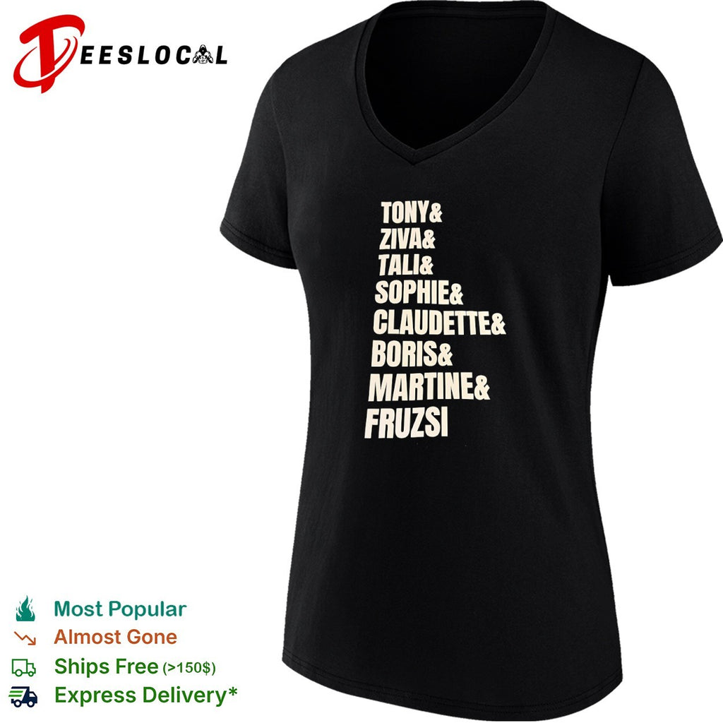 Tony and Ziva and Tali and Sophie and Claudette and Boris and Martine and Fruzsi shirt