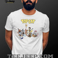 Cat Alley Cartoon Band Nostalgia T Shirt