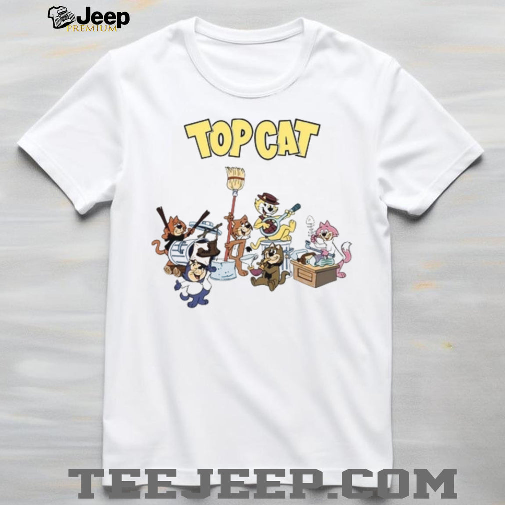 Cat Alley Cartoon Band Nostalgia T Shirt