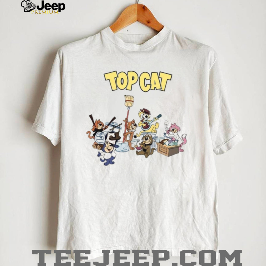Cat Alley Cartoon Band Nostalgia T Shirt