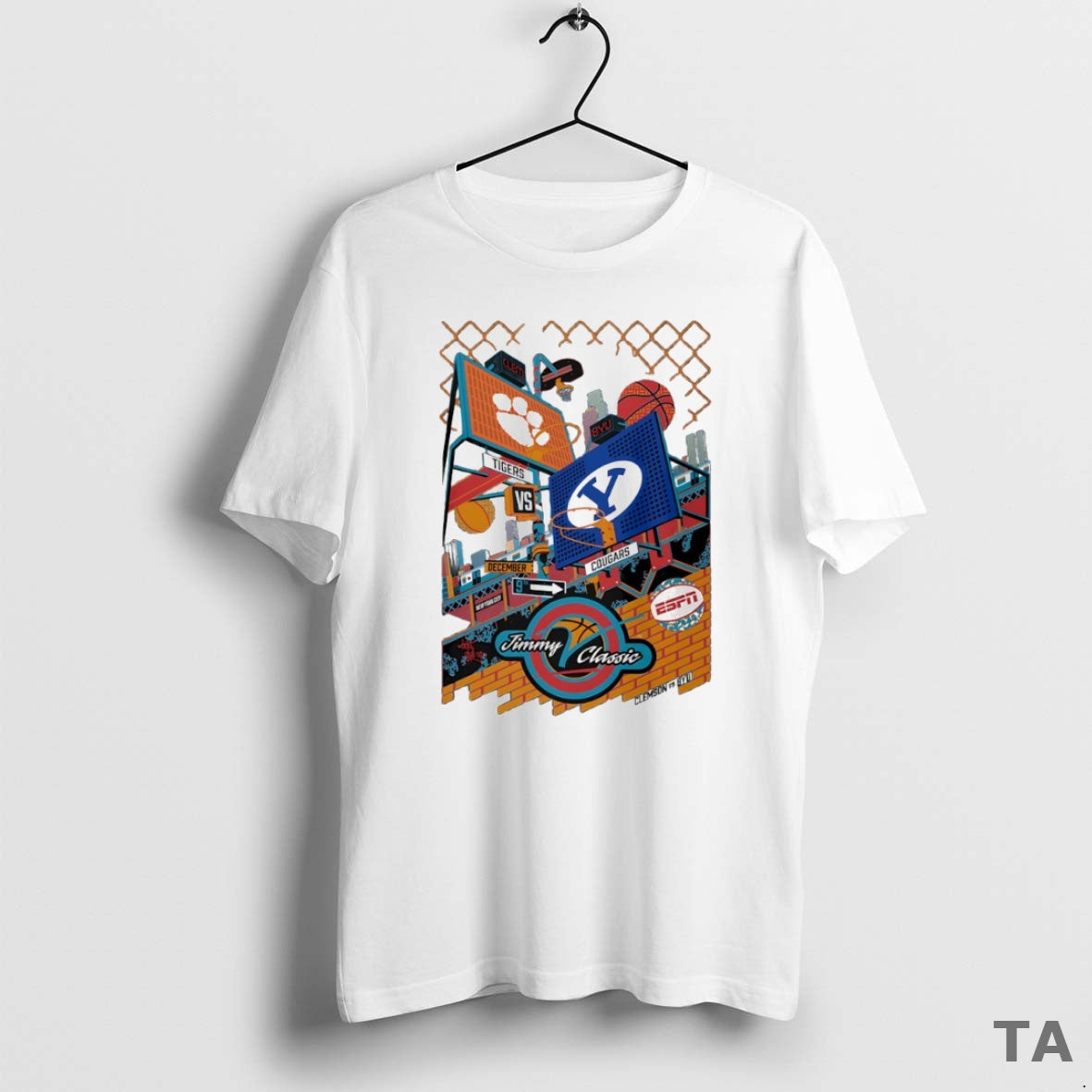 Top Clemson Tigers Vs Byu Cougars Jimmy Classic Circle T Shirt Sweater