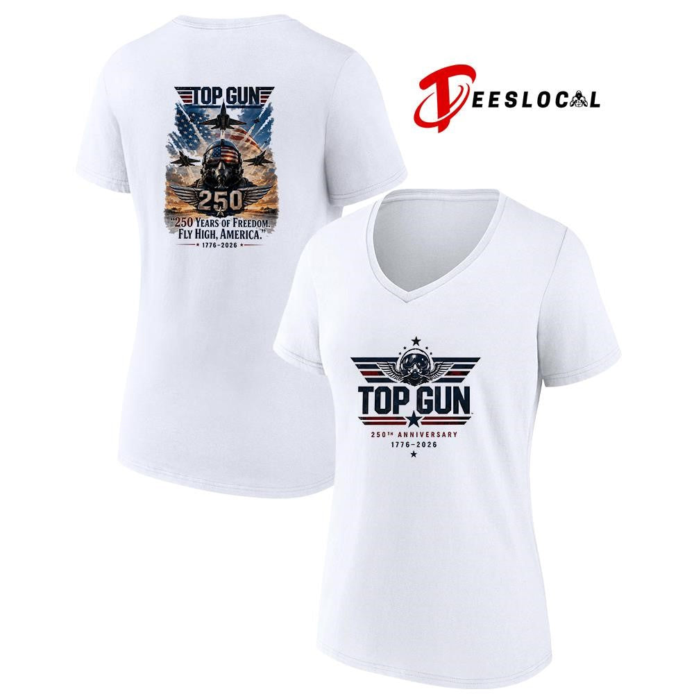 Gun 250 years anniversary of freedom fly high America graphic shirt