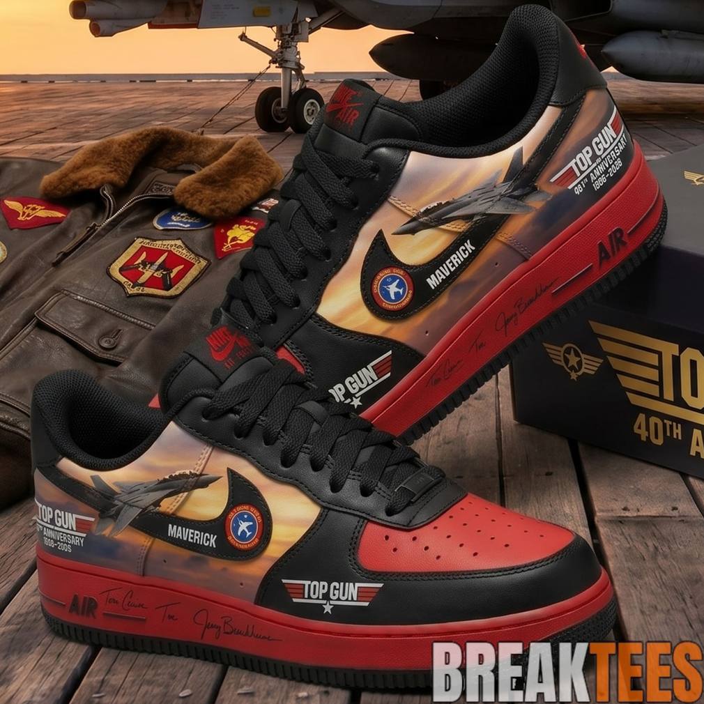Gun 40th Anniversary Maverick Air Force 1 Shoes