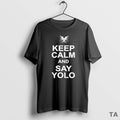 Top Keep Calm And Say Yolo T Shirt Sweater