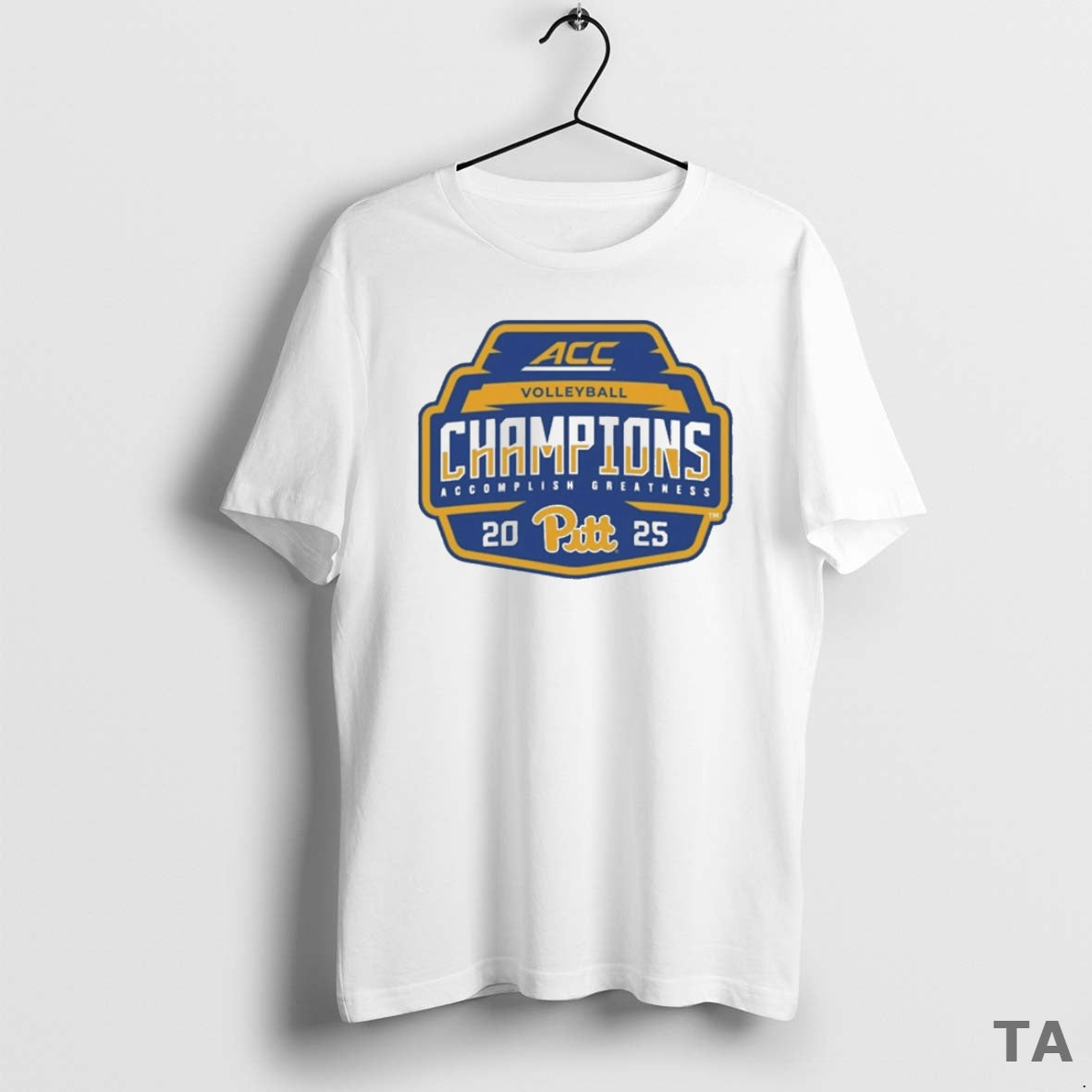 Top Pitt Panthers 2025 Acc Volleyball Champions Accomplish Greatness Logo T Shirt Sweater