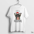Top Raccoon Feral And Festive Christmas Lights Circle T Shirt Sweater