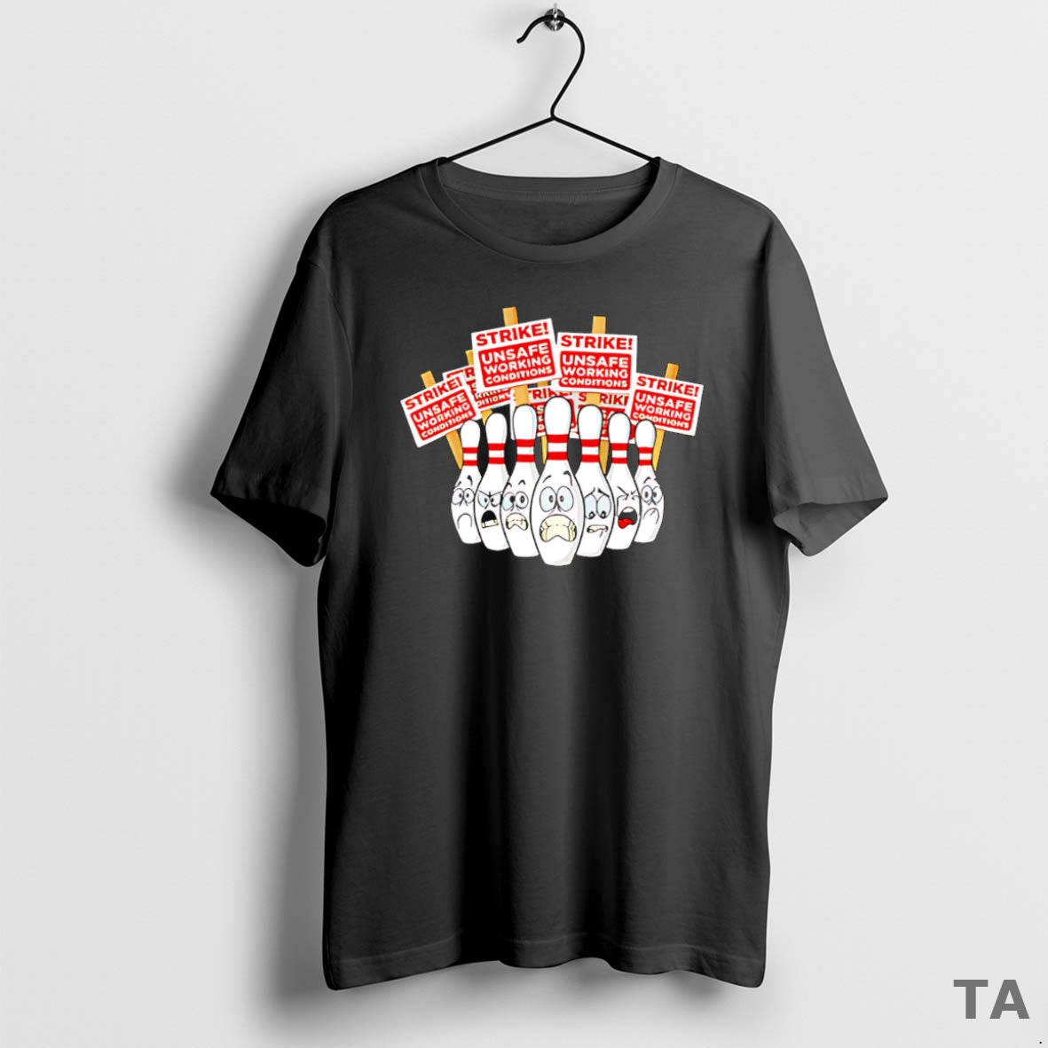 Top Usbc Bowling Pins On Strike T Shirt Sweater