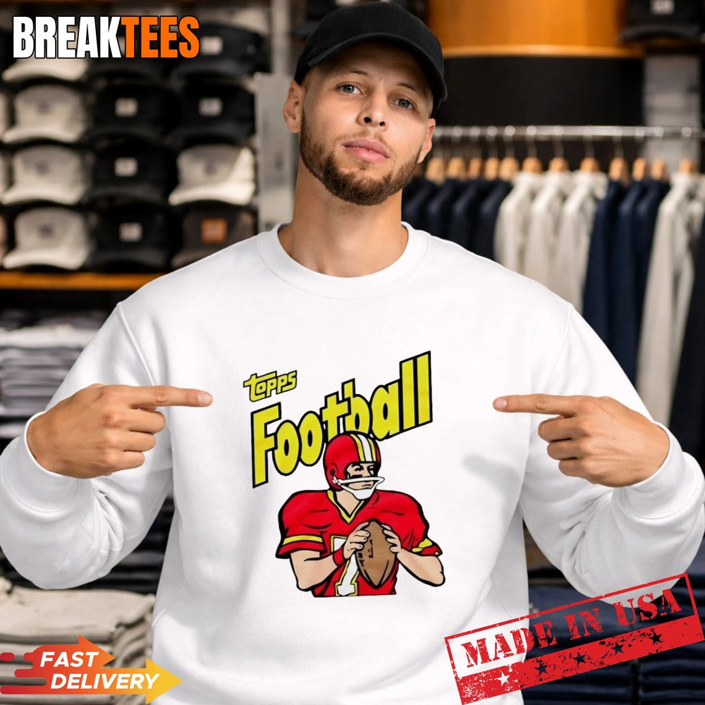 Topps Football Quarterback Caricature T-Shirt