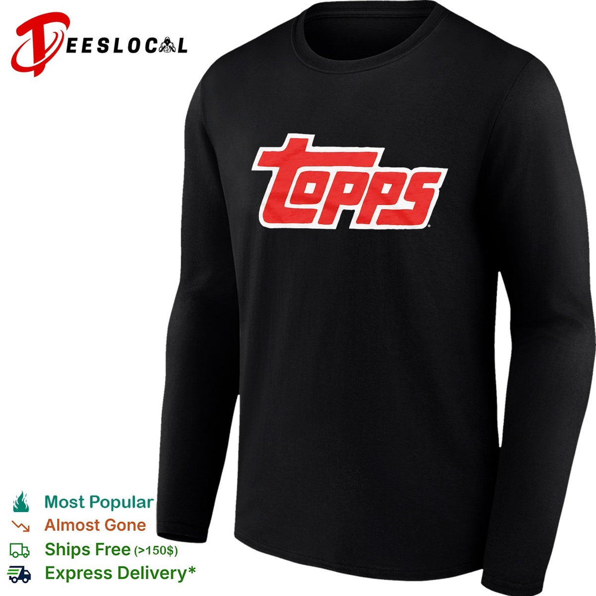Topps baseball card company logo vintage shirt
