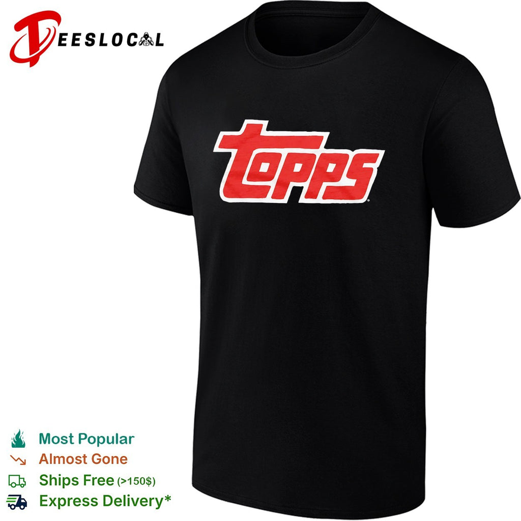 Topps baseball card company logo vintage shirt