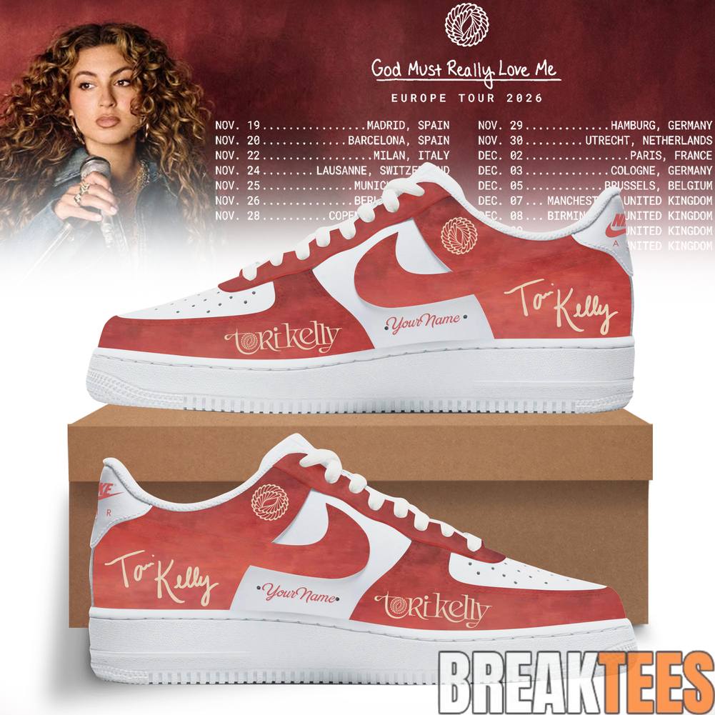 Tori Kelly God Must Really Love Me Tour 2026 Custom Air Force 1 Shoes