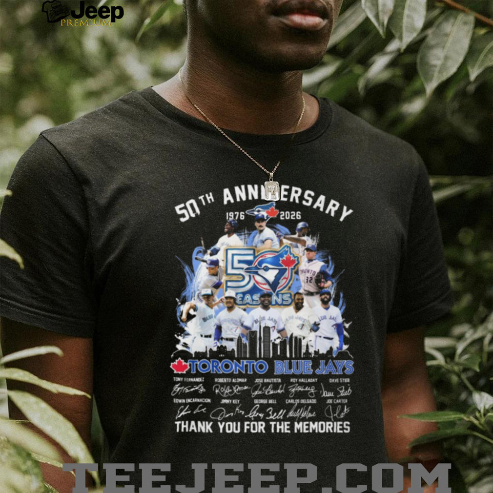 Toronto Blue Jays 50th Anniversary 1976 2026 Legends Signatures T Shirt