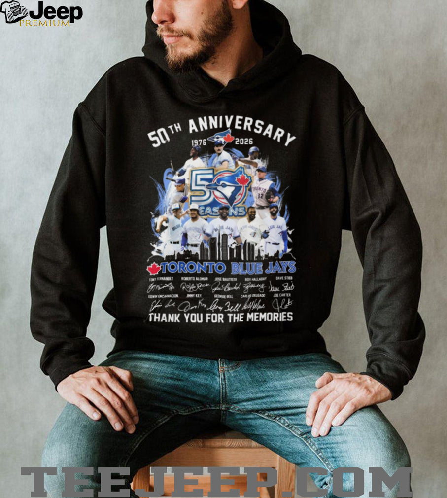 Toronto Blue Jays 50th Anniversary 1976 2026 Legends Signatures T Shirt