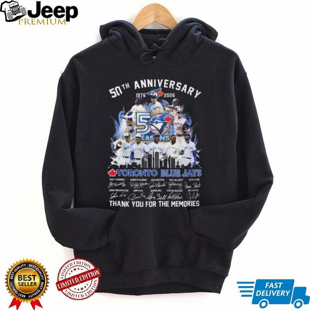 Toronto Blue Jays 50th Anniversary 1976 2026 Legends Signatures T Shirt