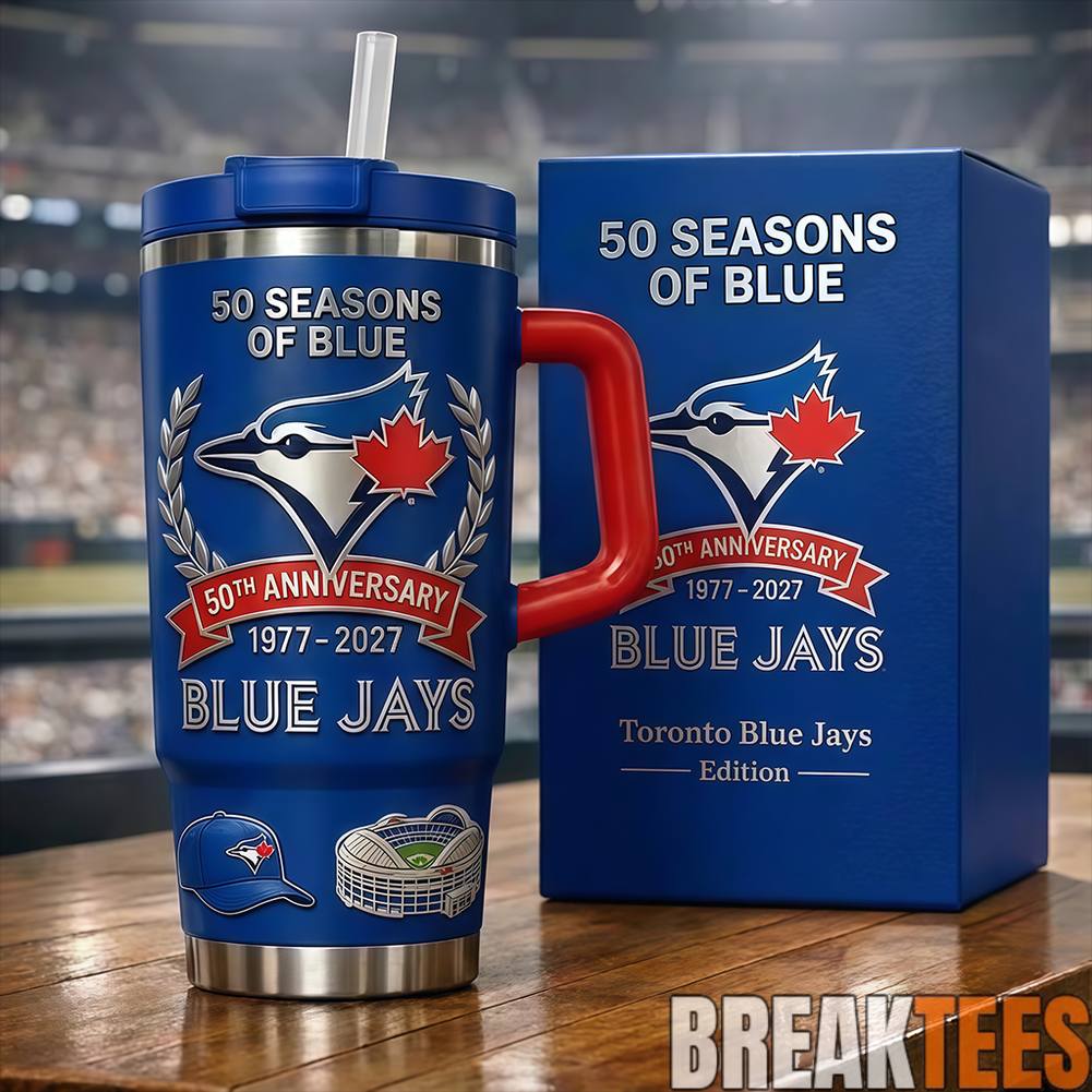 Toronto Blue Jays 50th Anniversary 50 Seasons of Blue YETI Tumbler