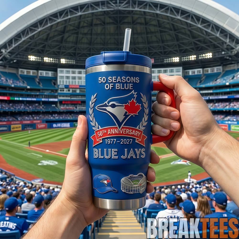 Toronto Blue Jays 50th Anniversary 50 Seasons of Blue YETI Tumbler