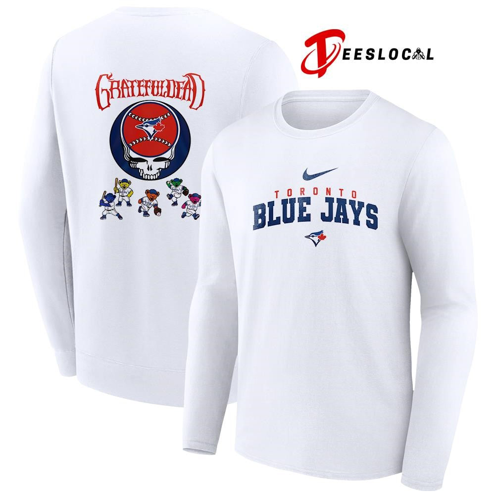 Toronto Blue Jays x Grateful Dead bear mascot shirt