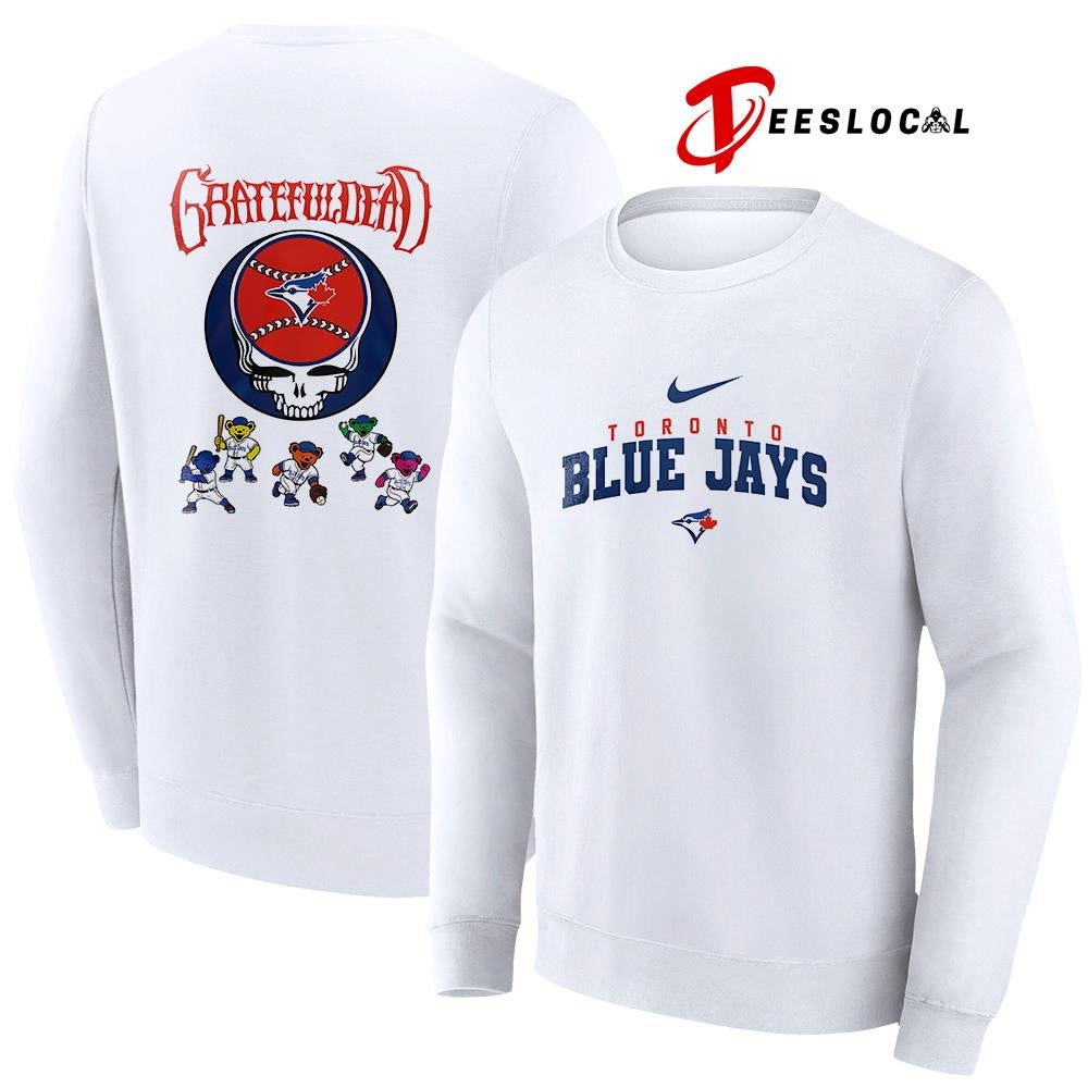Toronto Blue Jays x Grateful Dead bear mascot shirt