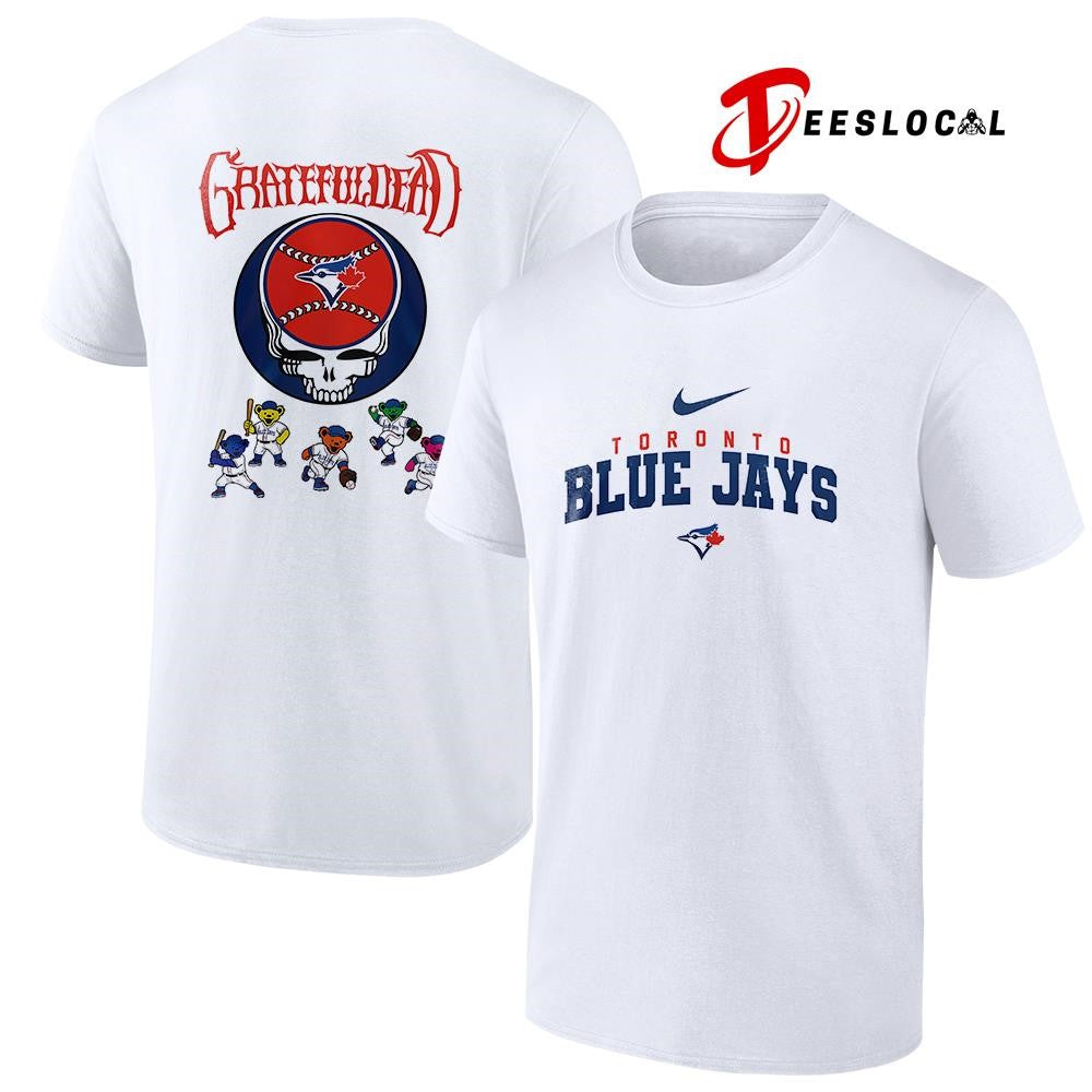 Toronto Blue Jays x Grateful Dead bear mascot shirt