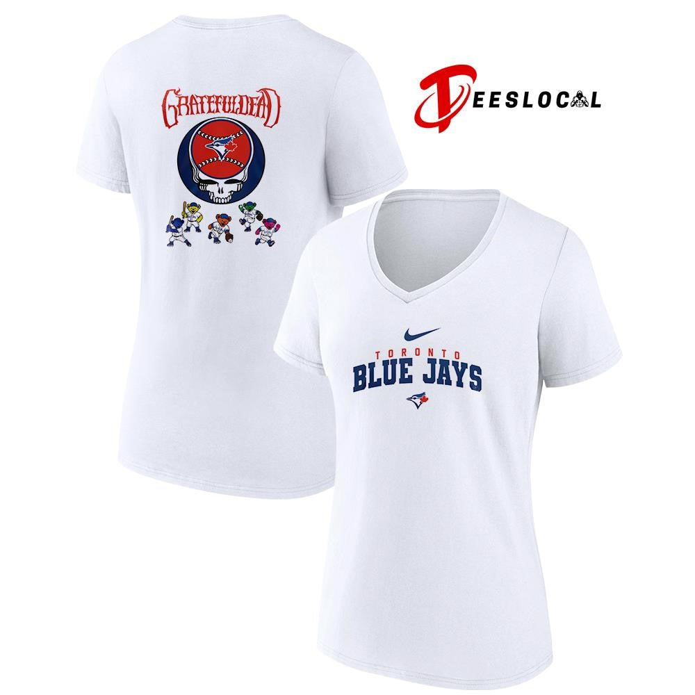 Toronto Blue Jays x Grateful Dead bear mascot shirt