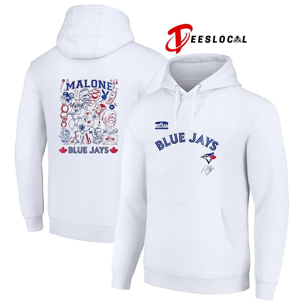 Toronto Blue Jays x Post Malone The Big Ass Stadium tour graphic signature shirt