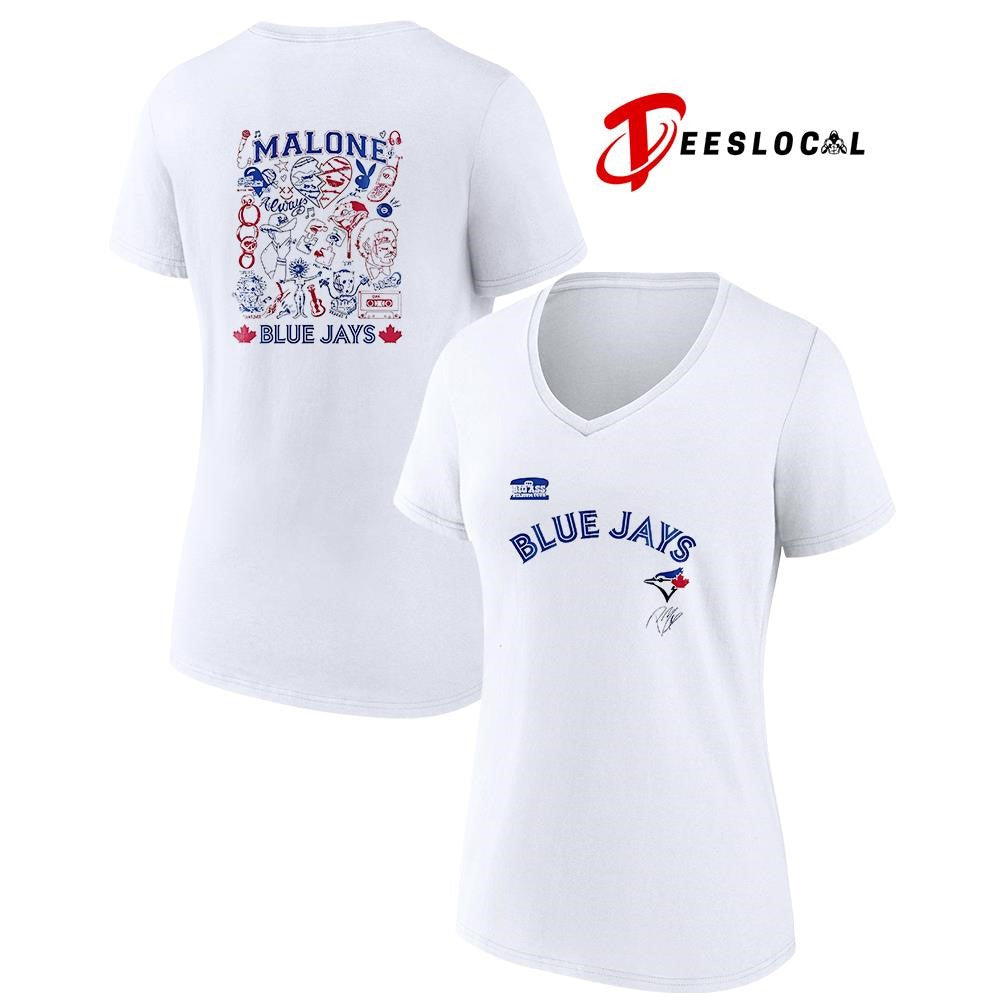 Toronto Blue Jays x Post Malone The Big Ass Stadium tour graphic signature shirt
