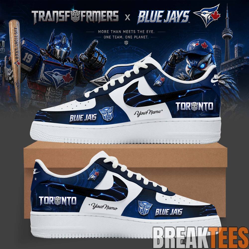 Toronto Blue Jays x Transformers AUTOJAYS 2026 Custom Air Force 1 Shoes