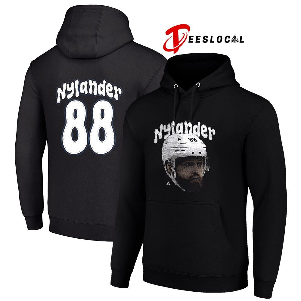 Toronto Maple Leafs William Nylander portrait name and number shirt