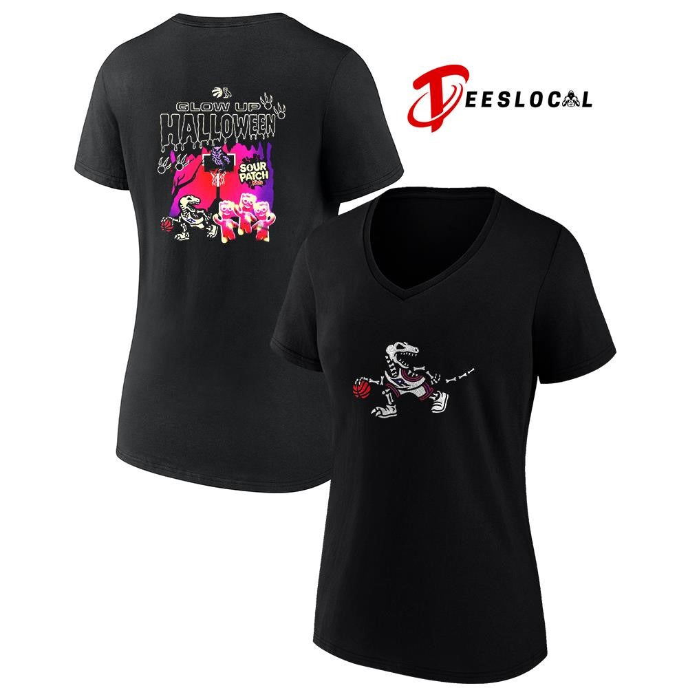 Toronto Raptors x Sour Patch Halloween Glow Up for Spooky season graphic shirt