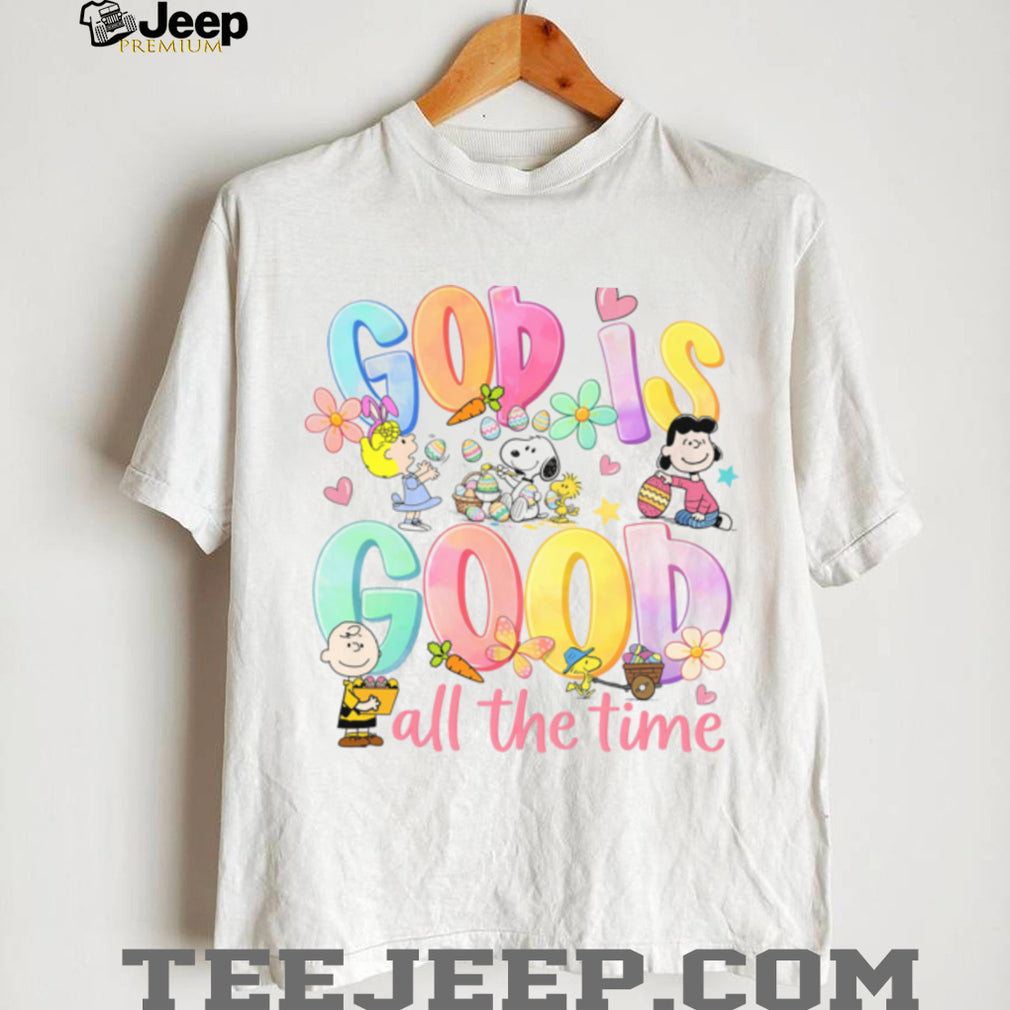 Peanuts Gang God Is Good All The Time Easter Eggs T Shirt