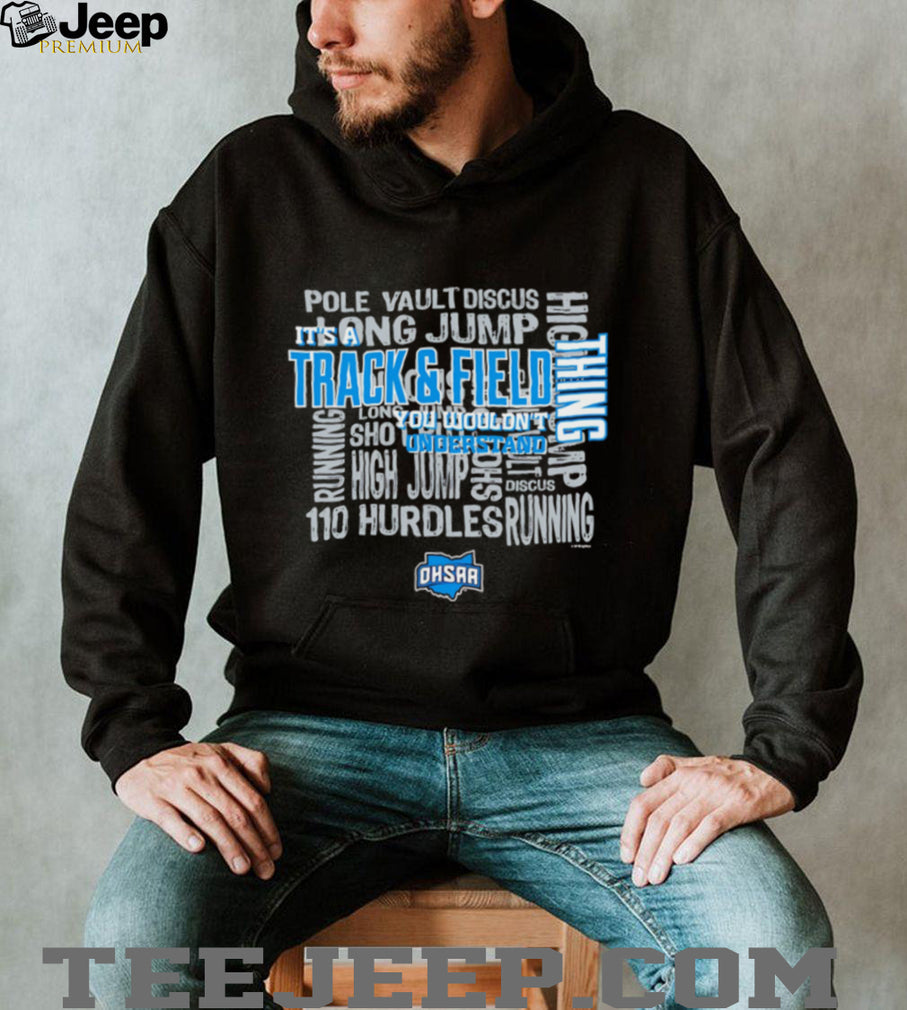 Track and Field Event Typography Sports Fan T Shirt