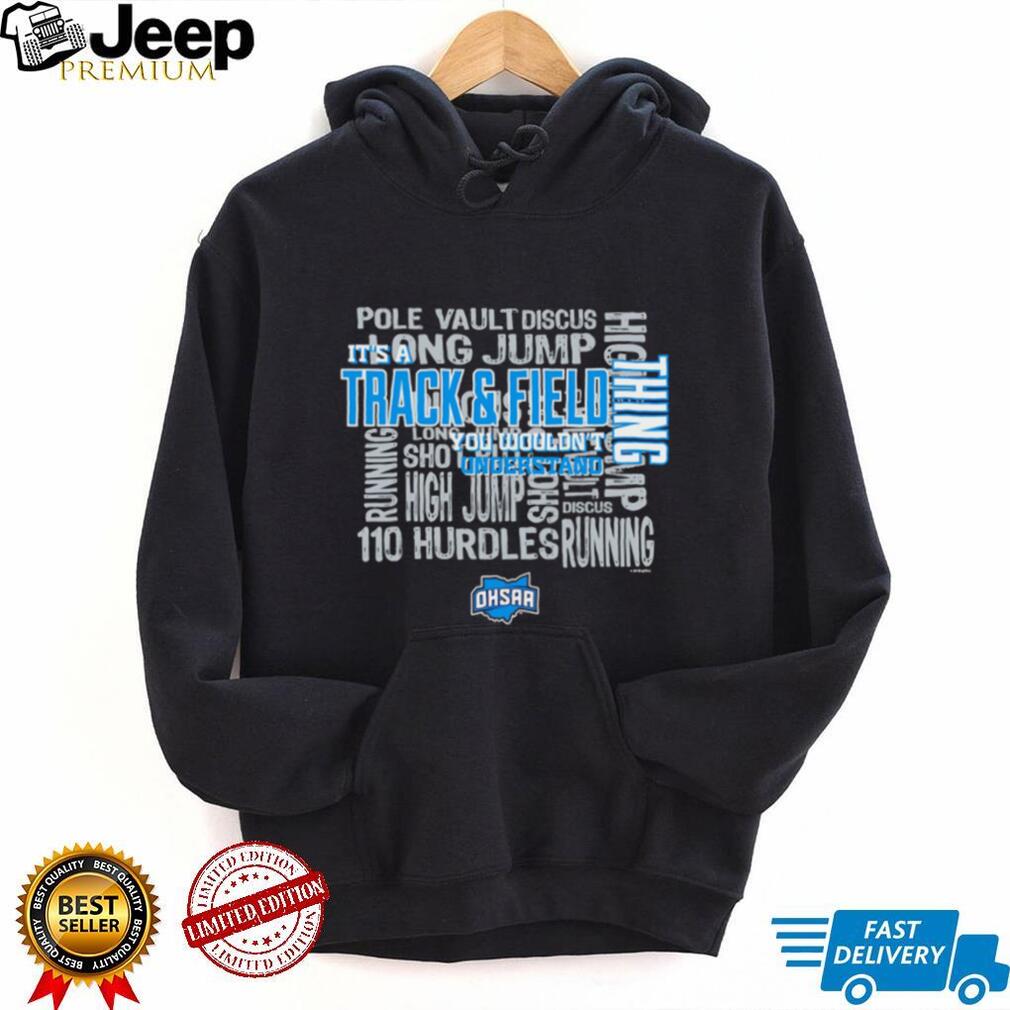 Track and Field Event Typography Sports Fan T Shirt