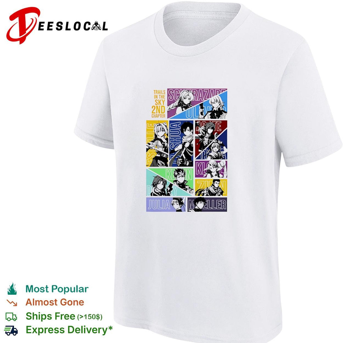Trails in the sky 2nd chapter playable characters shirt