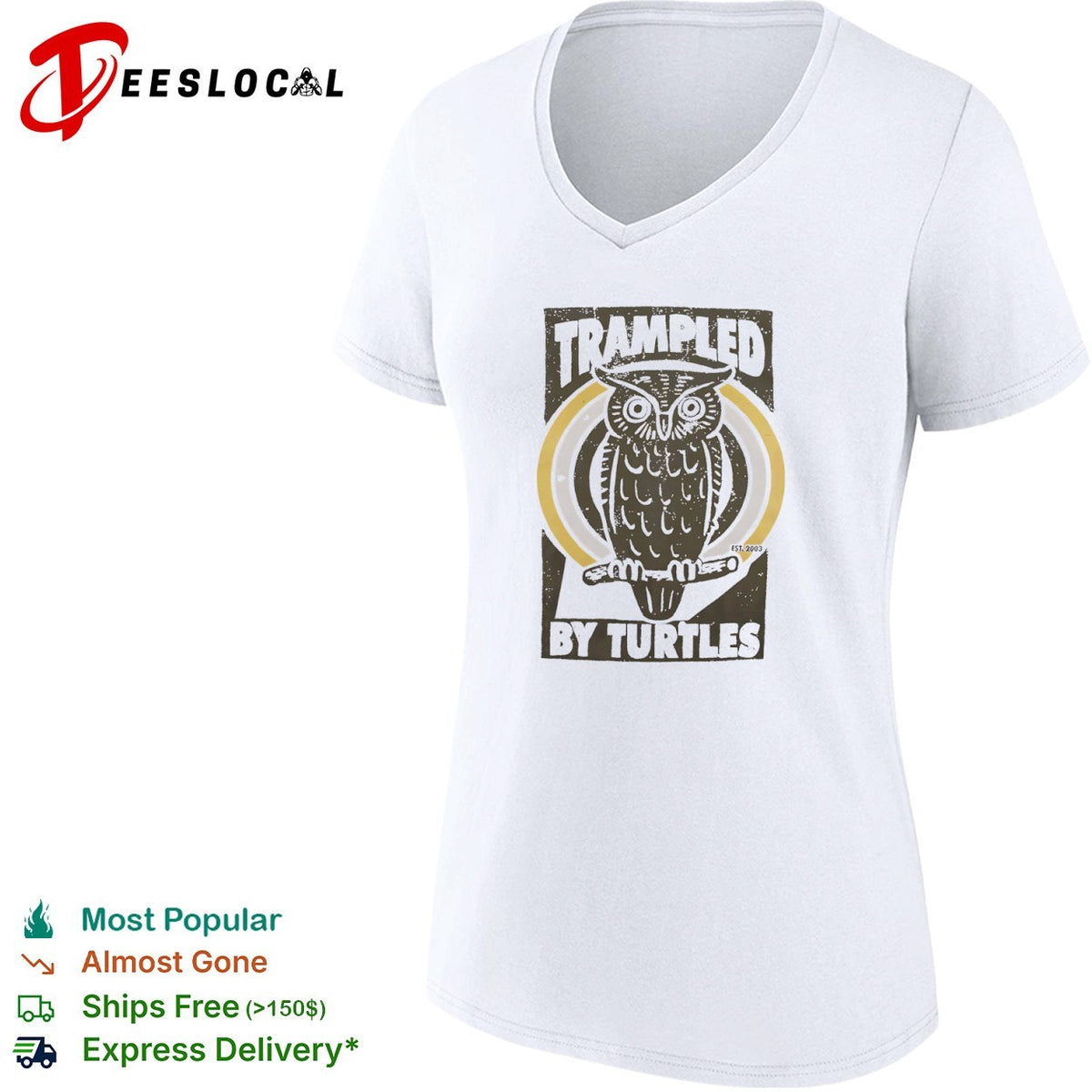 Trampled by Turtles Owl Logo est 2003 Bluegrass Band Music shirt